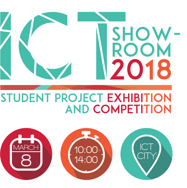 ICT Showroom 2018, date: March 8th 2018, time: 10:00-14:00 / 10am - 2pm, place: ICT City, Turku 